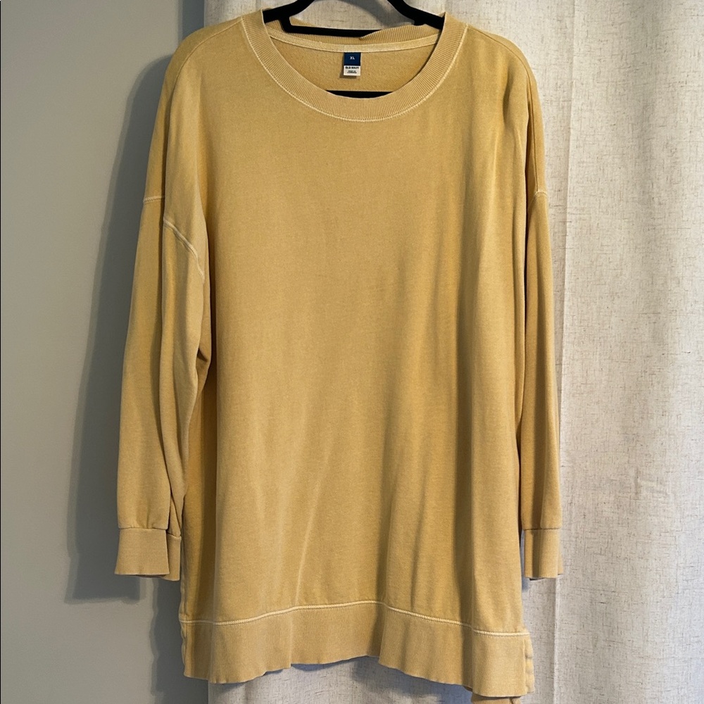 Old Navy Oversized Yellow Sweatshirt